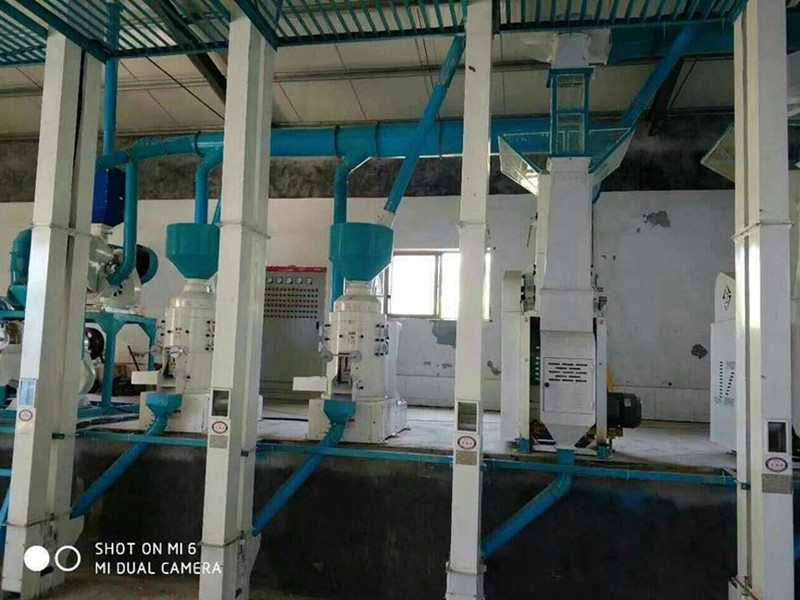 济南平阴小米加工设备安装完成