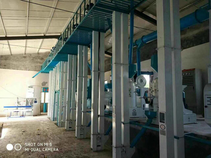 济南平阴小米加工设备安装完成